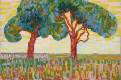 Twee bomen / Jacoba van Heemskerck ( 1908 - ) , , hoogte , schenking
olieverf, doek, geschilderd (penseel)
0335092 , 33-1984, SCH-1984-0033